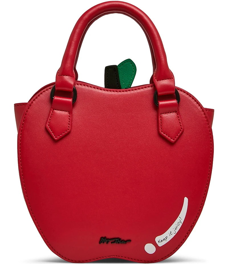 Betsey Johnson The Apple Of My Eye Top Handle Crossbody Bag