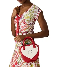 Betsey Johnson The Apple Of My Eye Top Handle Crossbody Bag