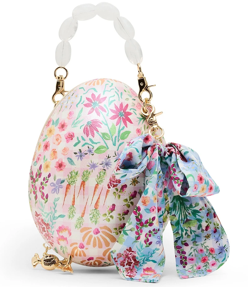 Betsey Johnson The Plot Chickens Beaded Top Handle Clutch