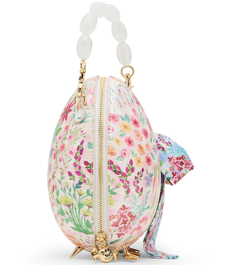 Betsey Johnson The Plot Chickens Beaded Top Handle Clutch