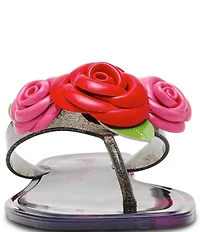 Betsey Johnson Trenten Rose Jelly Thong Sandals