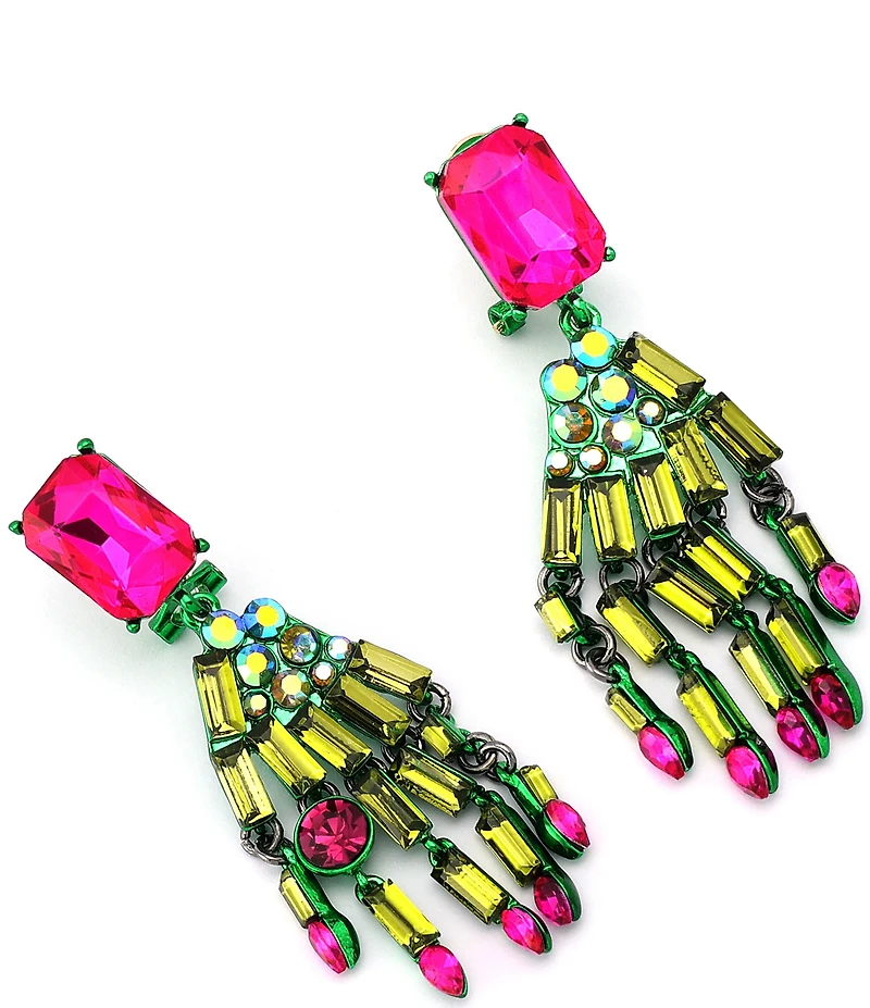 Betsey Johnson Witch Hands Chandelier Earrings