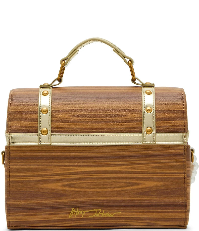Betsey Johnson X Marks The Spot Treasure Chest Satchel Bag