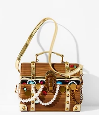 Betsey Johnson X Marks The Spot Treasure Chest Satchel Bag