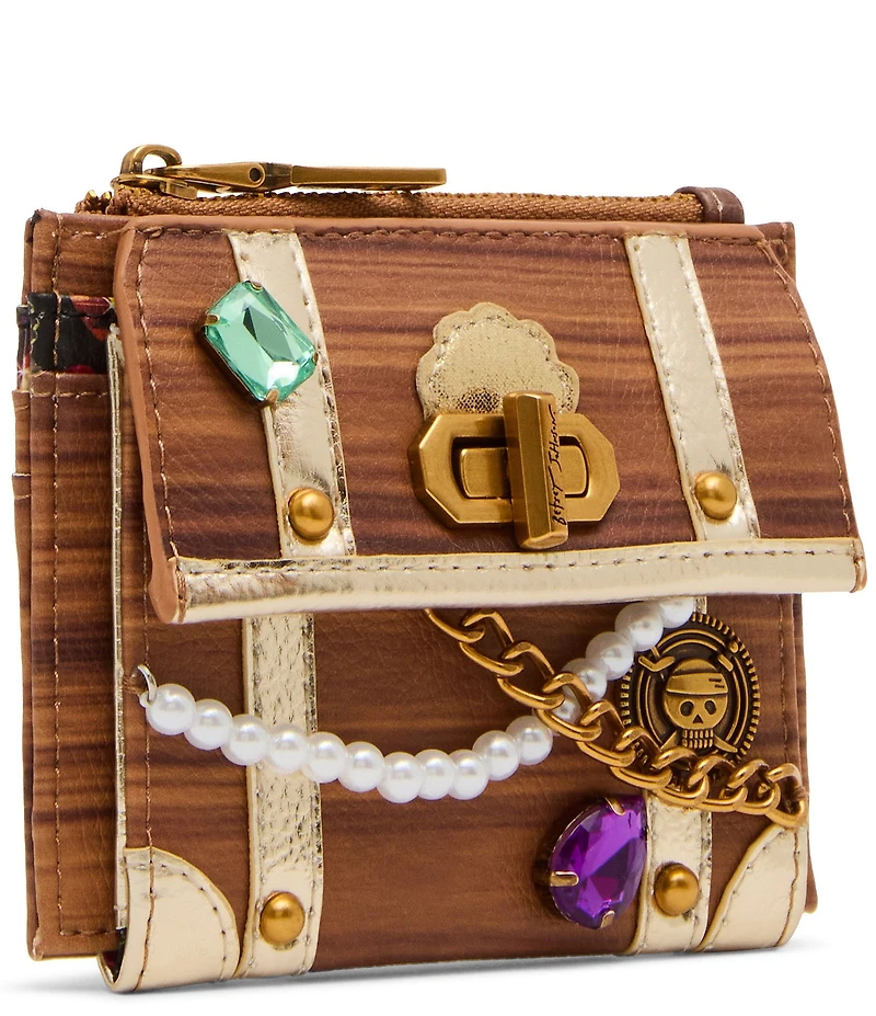 Betsey Johnson X Marks The Spot Treasure Chest Wallet