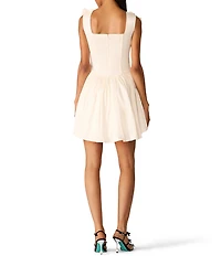 Betsey Johnson x Paris Hilton Bow Neck Mini Dress