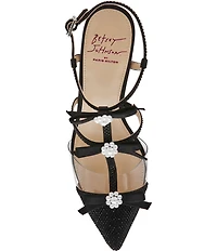 Betsey Johnson x Paris Hilton Everr Bow Embellished Pearl Detail Pumps