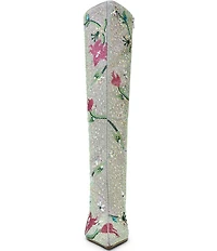 Betsey Johnson x Paris Hilton Rio Rhinestone Embellished Floral Tall Boots