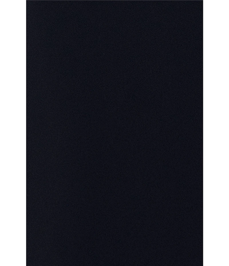 Betsy & Adam Asymmetrical Off-The-Shoulder Long Sleeve Dress