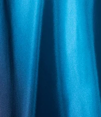 Betsy & Adam Charmeuse Halter Neck Ombre Sleeveless Sheath Gown