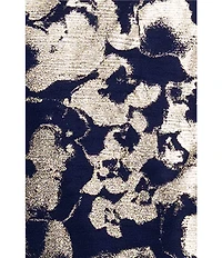 Betsy & Adam Foiled Cowl Neck Long Dress