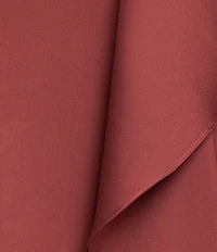 Betsy & Adam Long Satin Kaftan Side Ruffle Dress