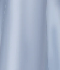 Betsy & Adam Mikado Strapless Back Draping A Line Gown