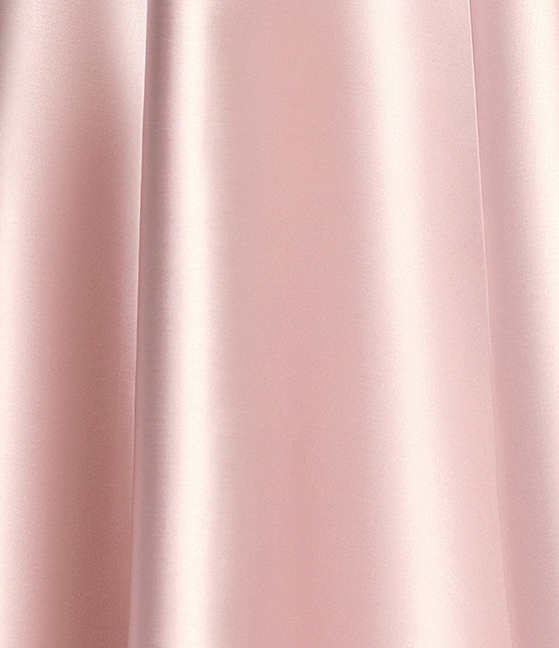 Betsy & Adam One Bow Shoulder Mikado A-Line Gown