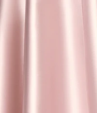 Betsy & Adam One Bow Shoulder Mikado A-Line Gown