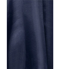Betsy & Adam Organza Button Down Long Sleeve Gown
