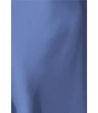 Betsy & Adam Petite Size Satin Cowl Neck Cap Sleeve Gown