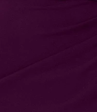 Betsy & Adam Petite Size Short Sleeve Satin Charmeuse Long Dress