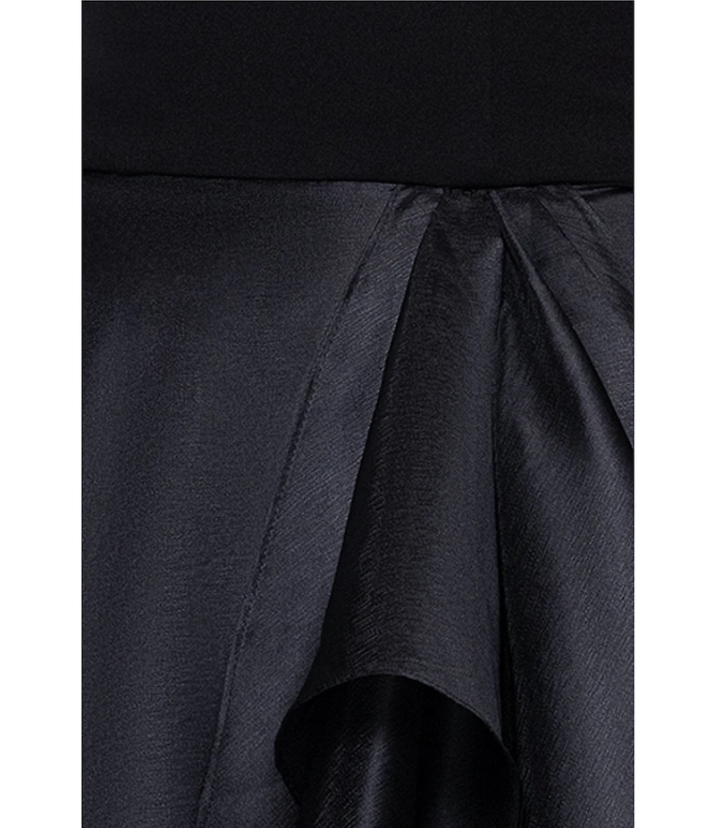 Betsy & Adam Petite Size Strapless Ball Gown