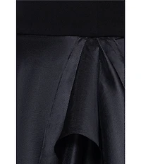 Betsy & Adam Petite Size Strapless Ball Gown
