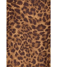 Betsy & Adam Plus Size Halter Neck Leopard Print Maxi Dress