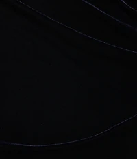 Betsy & Adam Plus Size Velvet V-Neck Short Flutter Sleeve Side Ruched Gown