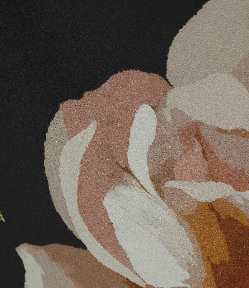 Betsy & Adam Satin Floral Knot Halter Neck Dress