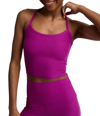 Beyond Yoga Spacedye Scoop Neck Sleeveless Slim Racerback Cropped Tank