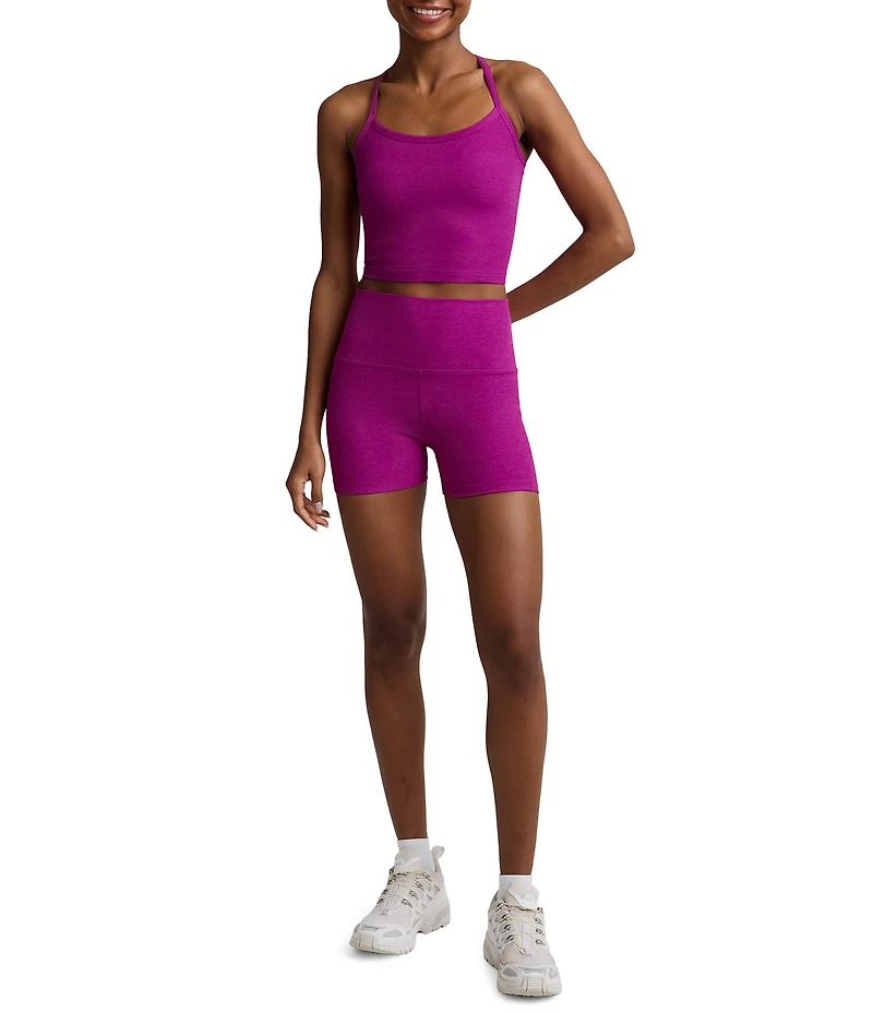 Beyond Yoga Spacedye Scoop Neck Sleeveless Slim Racerback Cropped Tank