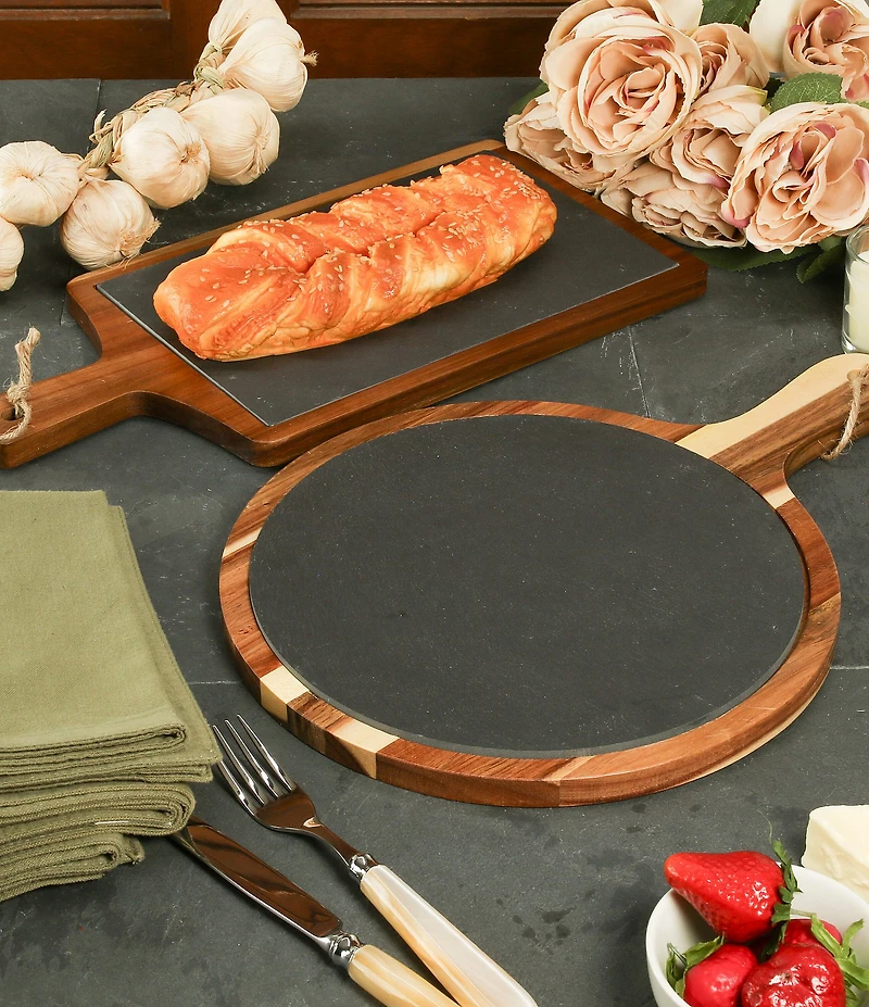 BIA Cordon Bleu 2-Piece Assorted Large Wood Serving Boards