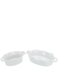 BIA Cordon Bleu 2-Piece Assorted Oval Wavy Baker Set