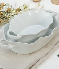 BIA Cordon Bleu 2-Piece Assorted Oval Wavy Baker Set