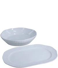 Bia Cordon Bleu 2-Piece Colonnade Blanco Serve Set