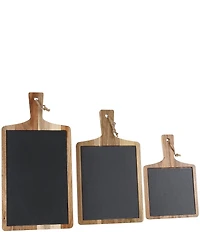 BIA Cordon Bleu 3-Piece Assorted Wood & Slate Rectangular Serving Boards