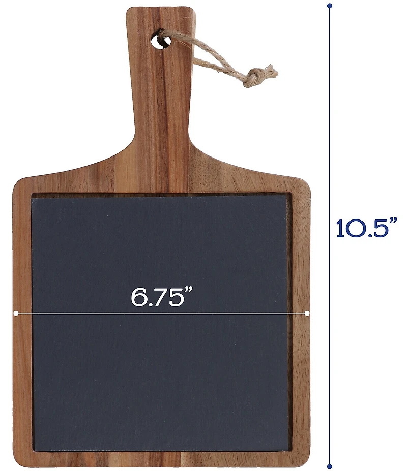 BIA Cordon Bleu 3-Piece Assorted Wood & Slate Rectangular Serving Boards