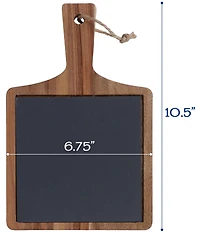 BIA Cordon Bleu 3-Piece Assorted Wood & Slate Rectangular Serving Boards