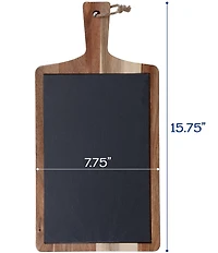 BIA Cordon Bleu 3-Piece Assorted Wood & Slate Rectangular Serving Boards