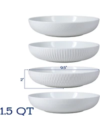 BIA Cordon Bleu Assorted Textured Dinner Bowls, Set of 4