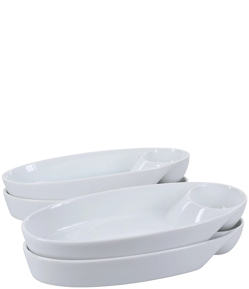 BIA Cordon Bleu Classic Collection Oval Chip N' Dip, Set of 4