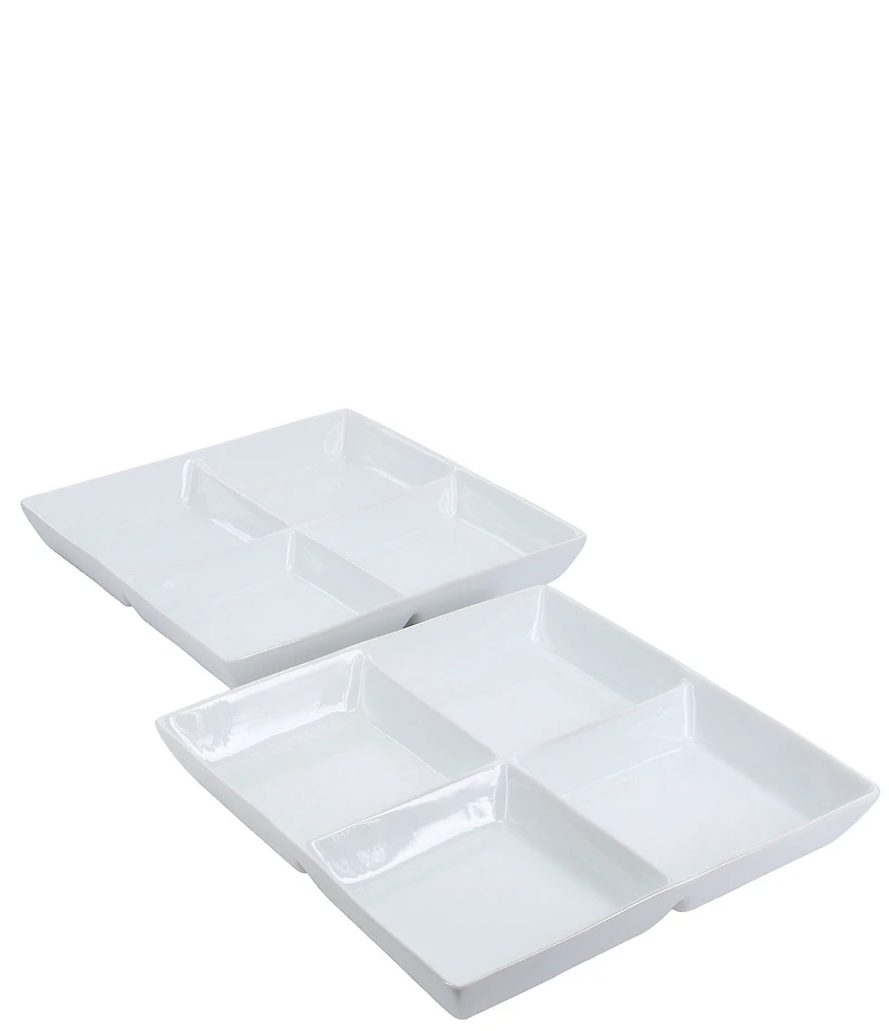 BIA Cordon Bleu Classic Collection Square Divided Serving Dish, Set of 2