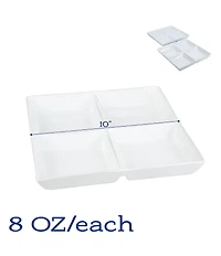 BIA Cordon Bleu Classic Collection Square Divided Serving Dish, Set of 2