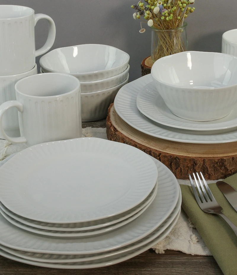 BIA Cordon Bleu Colonnade Blanco 16-Piece Dinnerware Set
