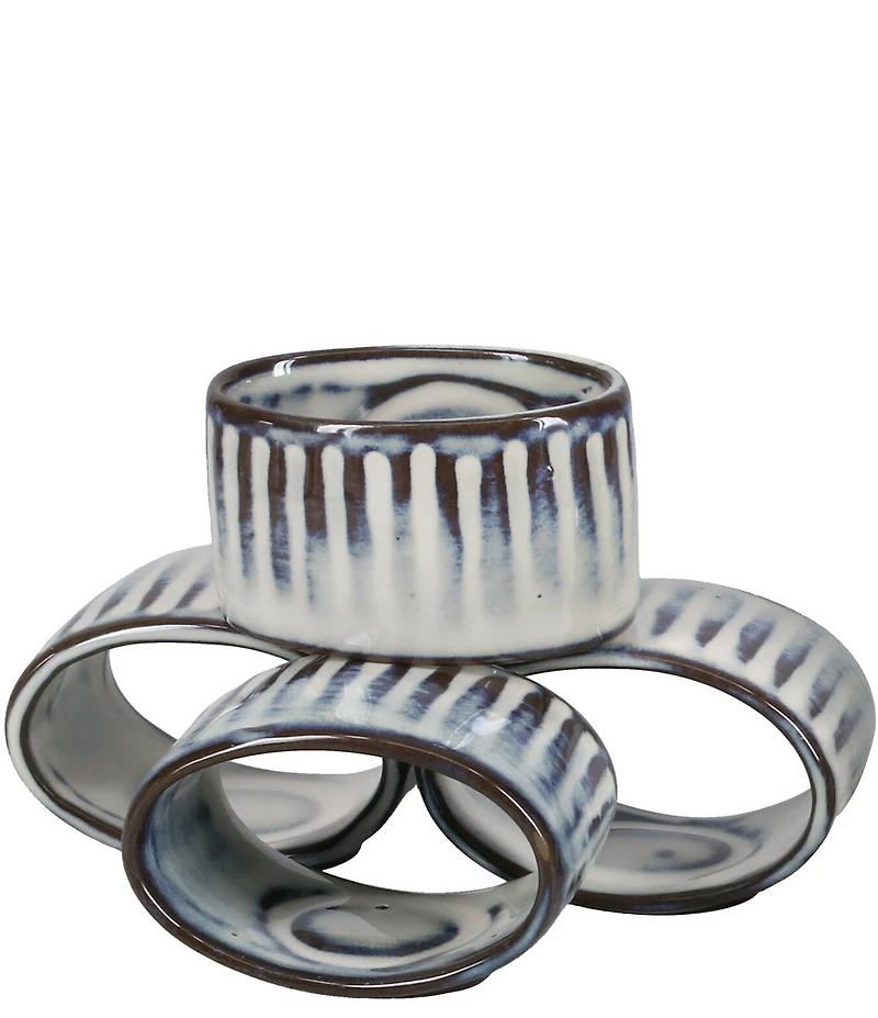BIA Cordon Bleu Colonnade Napkin Rings, Set Of 4