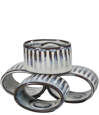 BIA Cordon Bleu Colonnade Napkin Rings, Set Of 4