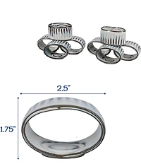 BIA Cordon Bleu Colonnade Napkin Rings, Set Of 4