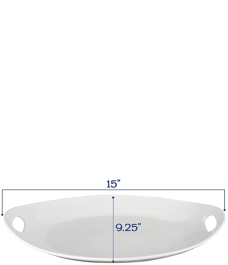 BIA Cordon Bleu Oval Platters with Handle, Set of 2