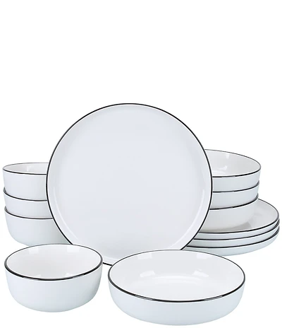 BIA Cordon Bleu Silhouette 12-Piece Dinnerware Set, Service for 4