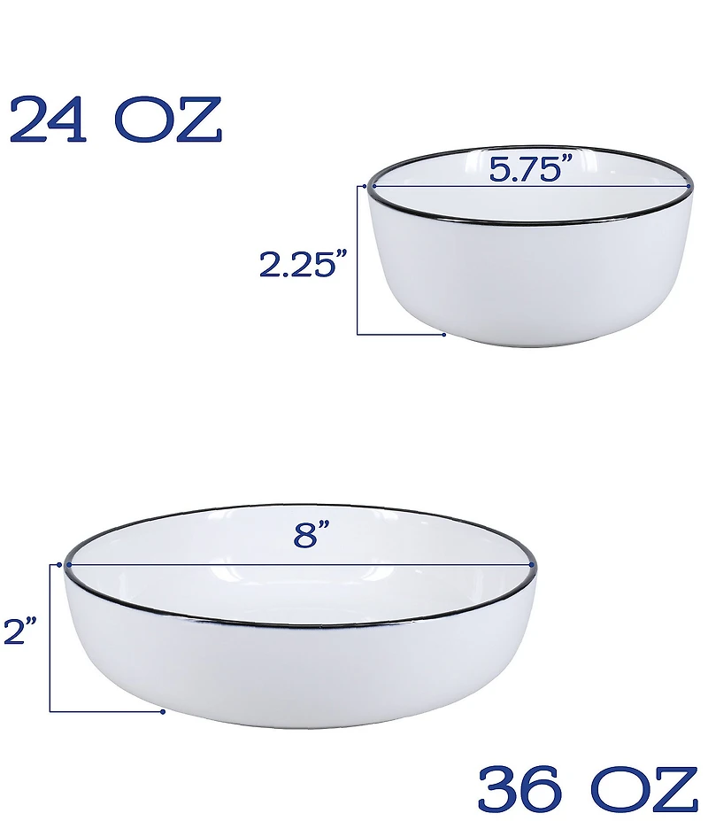 BIA Cordon Bleu Silhouette 12-Piece Dinnerware Set, Service for 4
