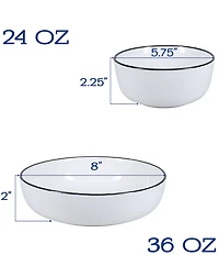 BIA Cordon Bleu Silhouette 12-Piece Dinnerware Set, Service for 4