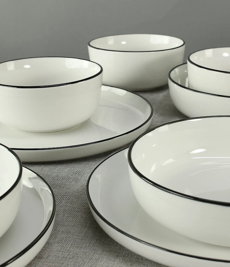 BIA Cordon Bleu Silhouette 12-Piece Dinnerware Set, Service for 4